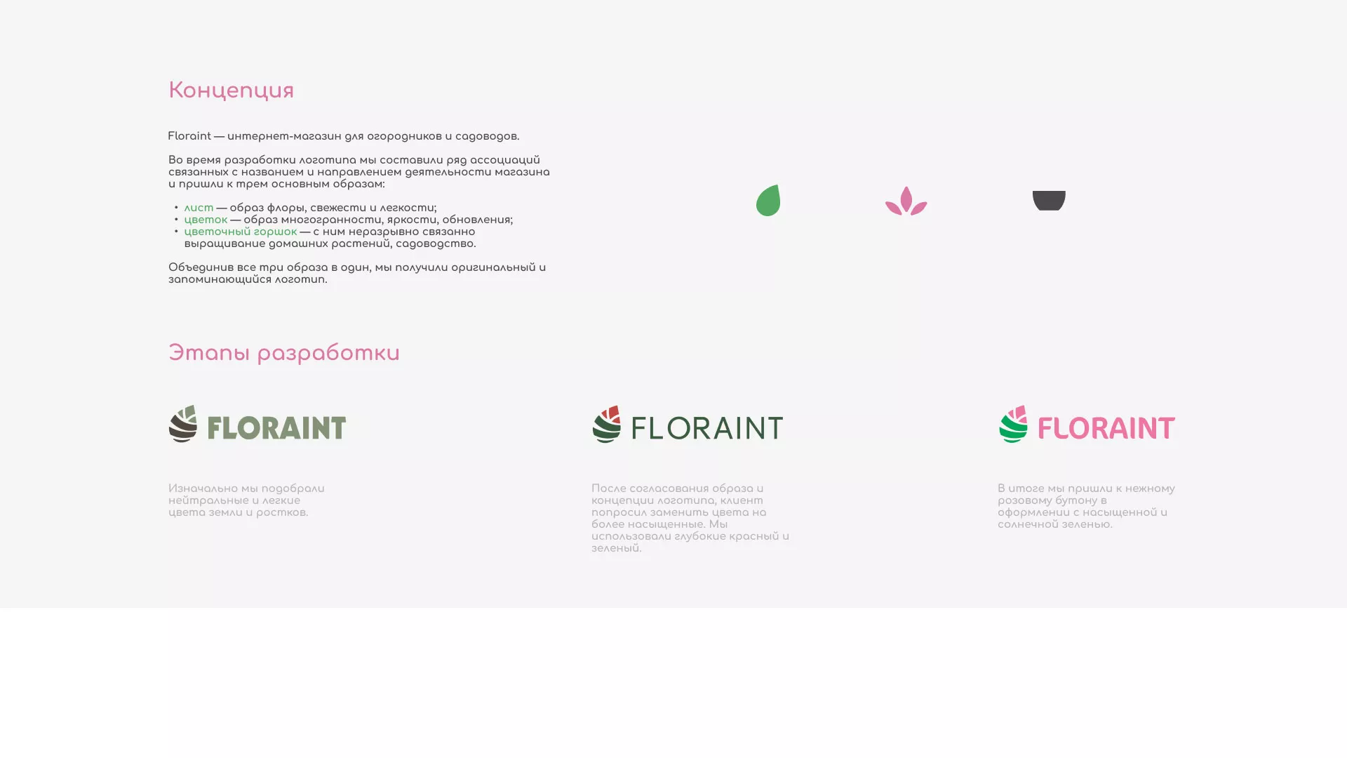 Создание логотипа и интернет-магазина «FLORAINT» в Прокопьевске