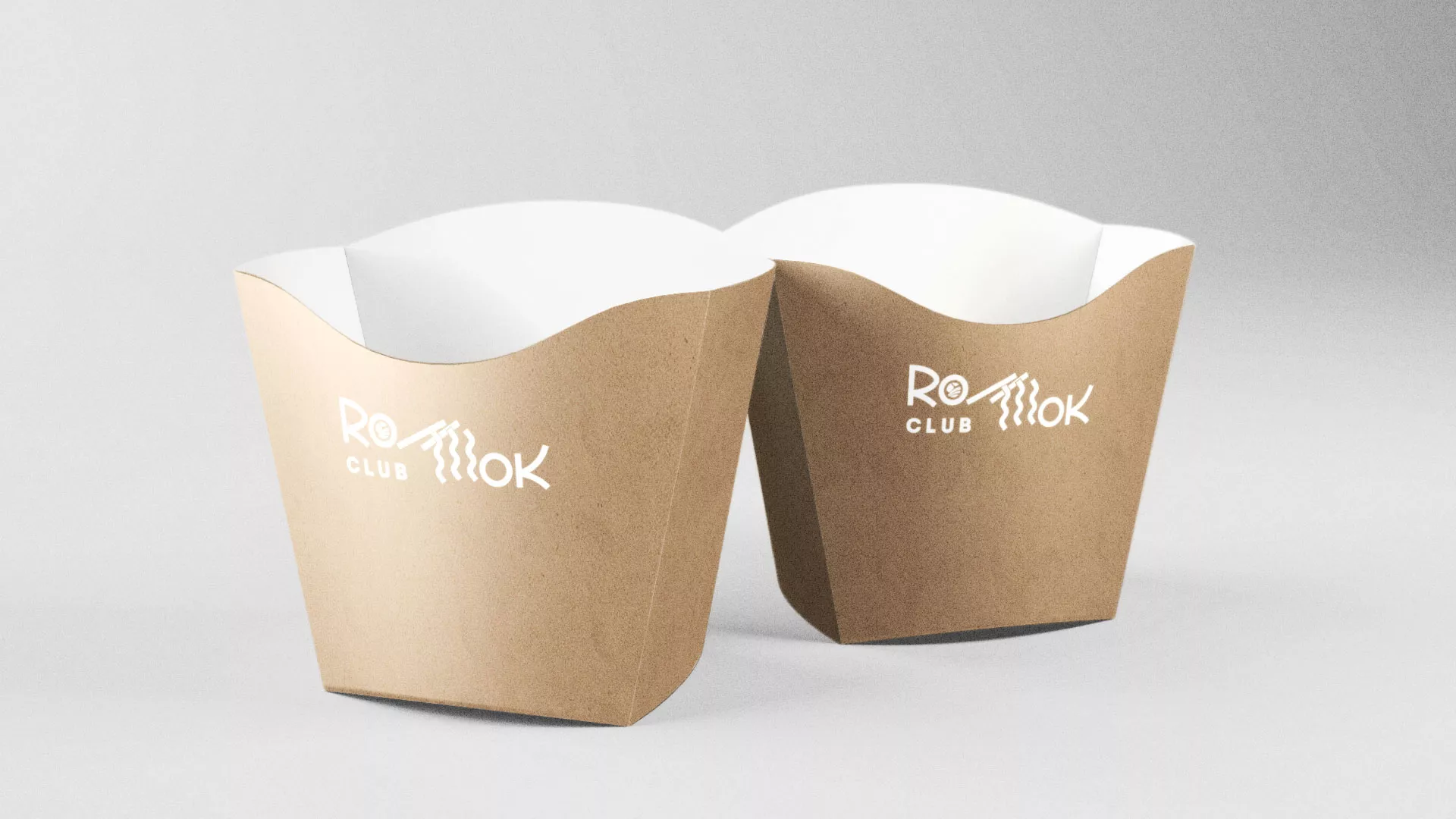 Создание логотипа суши-бара «Roll Wok Club» в Прокопьевске