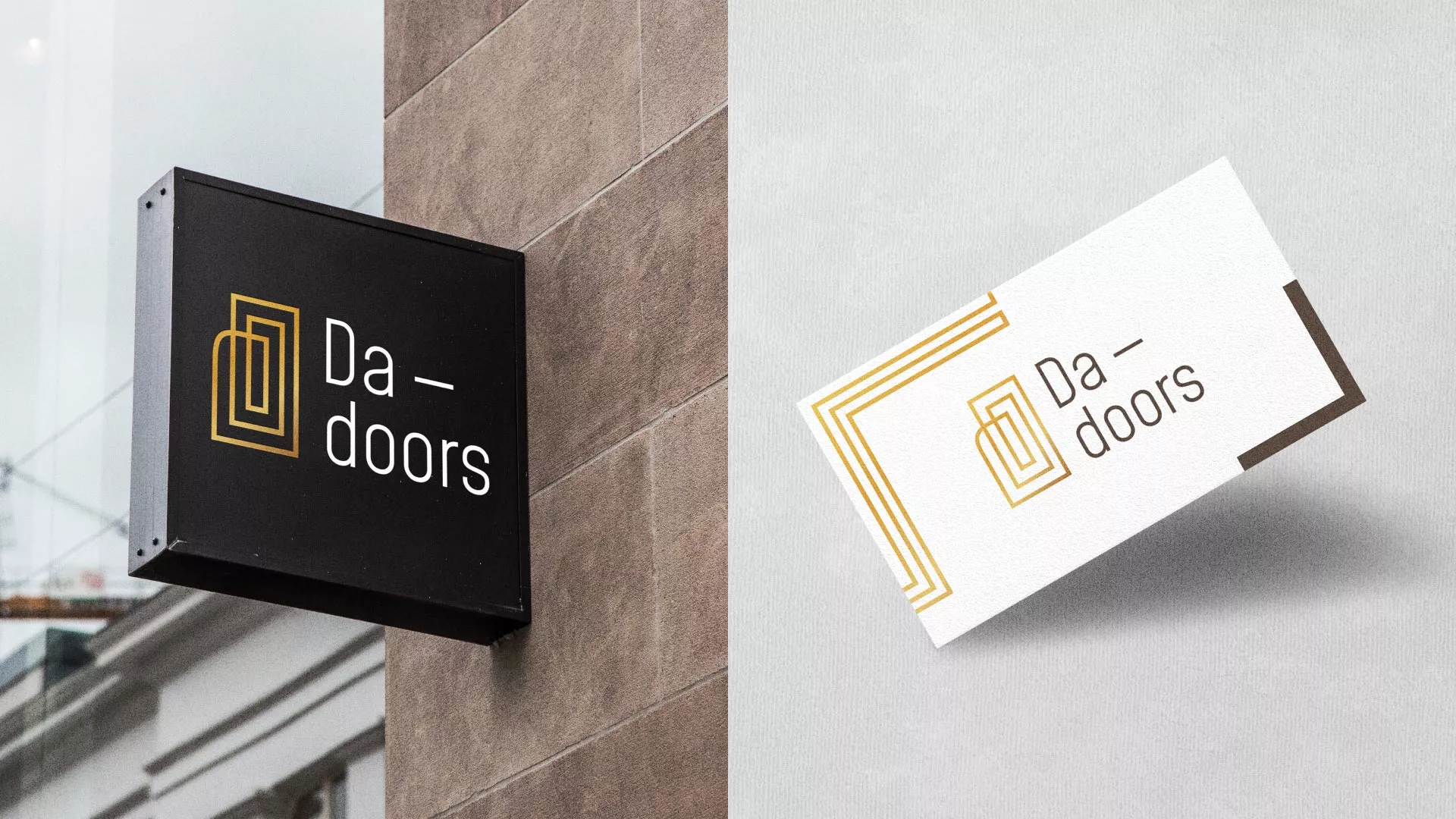 Разработка логотипа для компании «DA-DOORS» в Прокопьевске